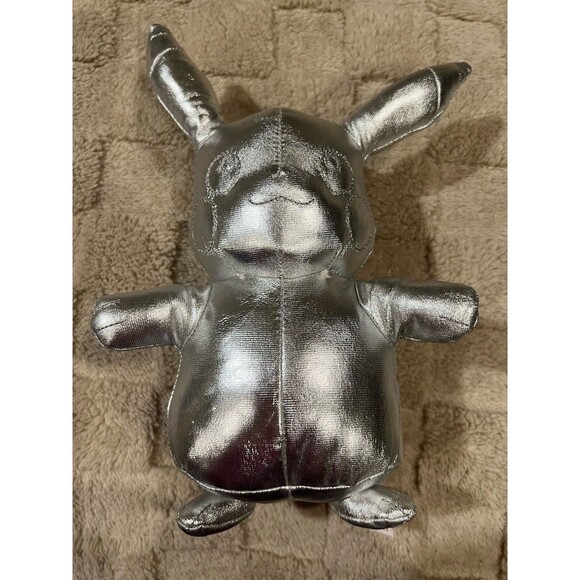 Pokemon Other - Pikachu Plush Silver Pokemon 25th Anniversary Chrome Gamestop
